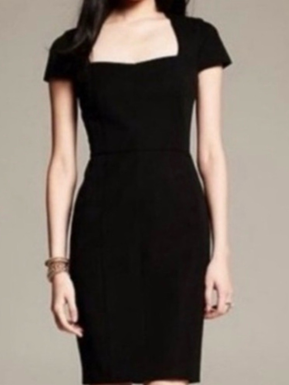 Banana Republic Heart Square-Neck Midi Dress - Picture 6 of 6